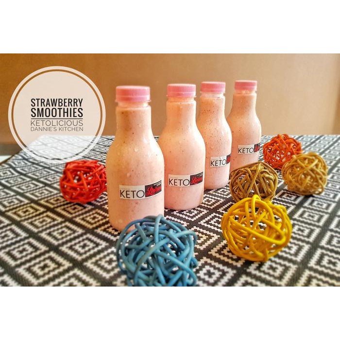 BebasOngkiirr- Strawberry Smoothies Keto