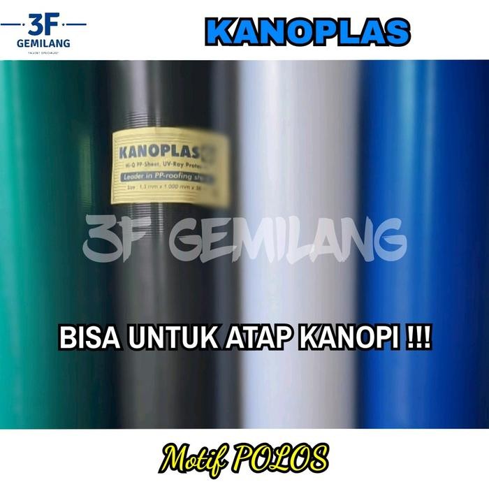 Lansungkirim- Kanoplas - Fiber Plastik Pelapis Penutup Pagar - Plastik Atap Kanopi - Kanoplas Polos