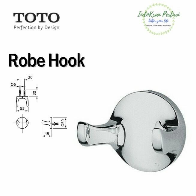 03h2- Toto Ts118Ws - Gantungan Baju - Double Robe Hook