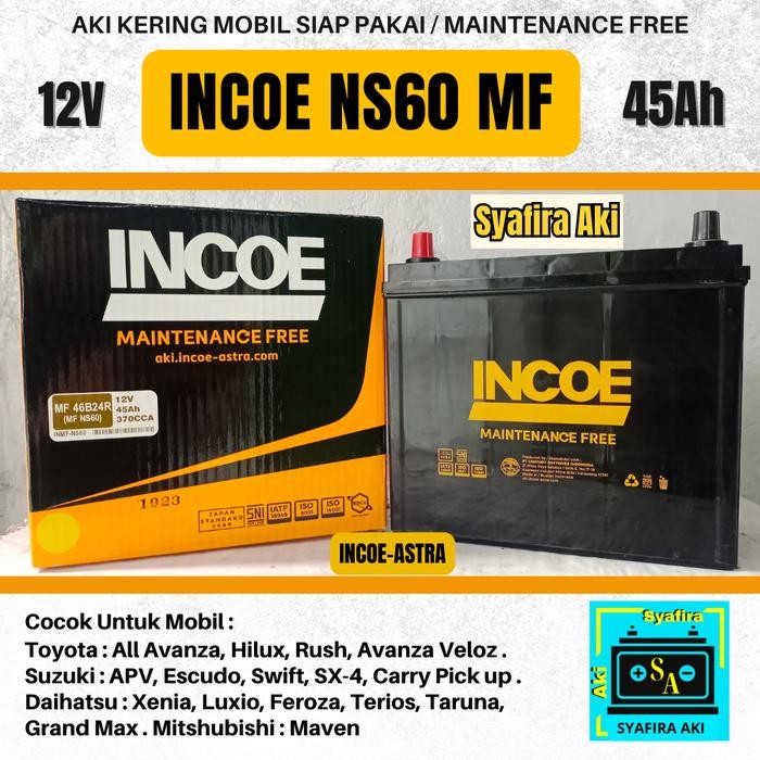 Aki Mobil Apv, Avansa,Terios, Rush Incoe Mf Ns60 45Amper