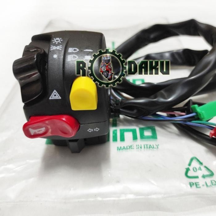 SAKLAR KIRI KLAKSON SEN HAZARD HI LOW DIM DOMINO MODEL KTC SAKLAR STANG MOTOR