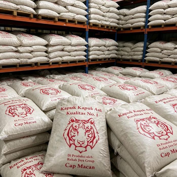 Kapuk Randu Bersih untuk nambah Kasur guling bantal 1 kg Furniture bersih