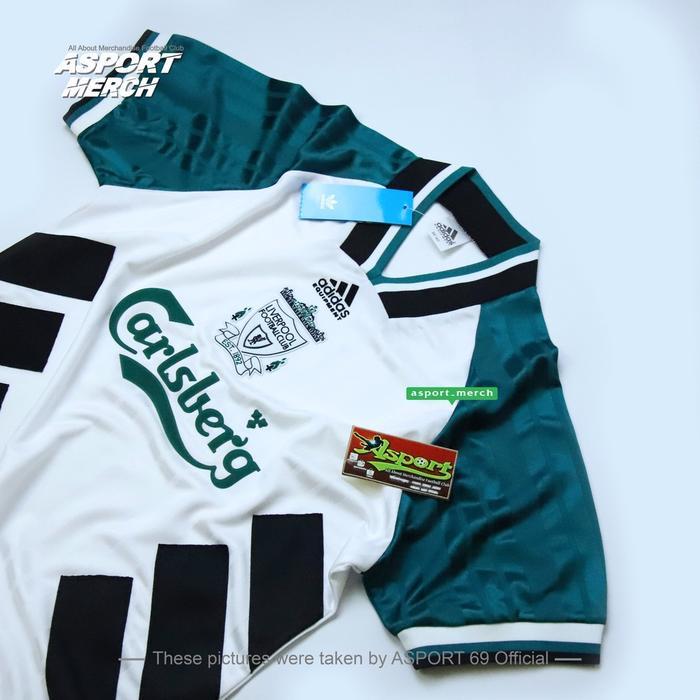 Baru Jersey Bola Retro Liverpool Tulang Away 1993 1995 Jersey Lfc Retro Tulang Import