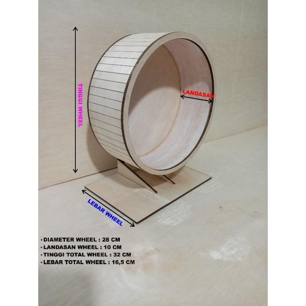 Rolling Wheel Diameter 28Cm / Wheel Hamster Landak / Mainan Hewan