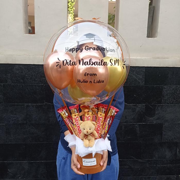 Baru Buket Balon - Bucket Balon Coklat Snack Beng Beng