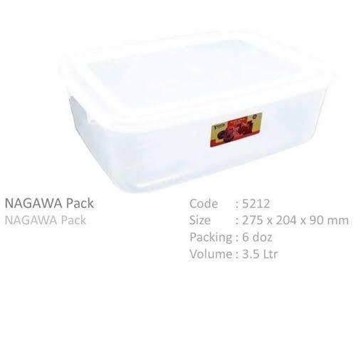 Nagawa Pack Tantos 3500ML Food Keeper Kulkas Storage Lunch Box Sealware Toples Plastik Kotak