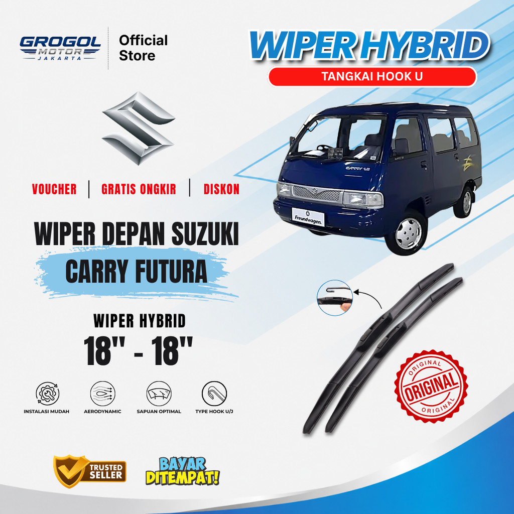 Wiper Suzuki Carry Futura Hybrid Kaca Depan Mobil