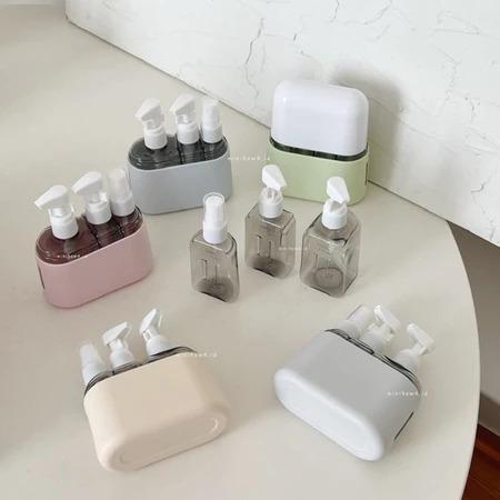 Set Botol Perjalanan 4in1 dan 5in1: Kit Toiletries Portable untuk Perlengkapan Mandi dan Kosmetik