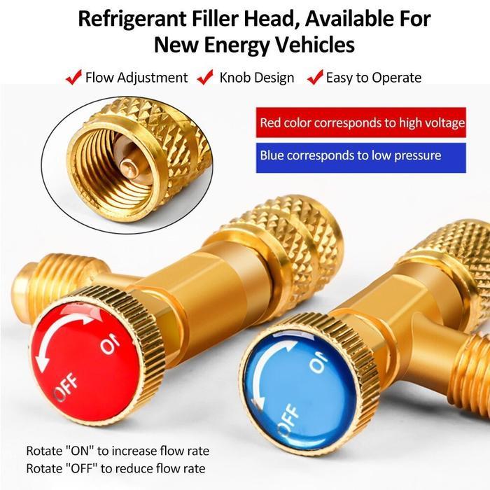 PAKET KOMPLIT ISI AC MOBIL R134A DOUBLE MANIFOLD / BRASS DOUBLE MANIFOLD MULTI ONE COOL PENGISIAN