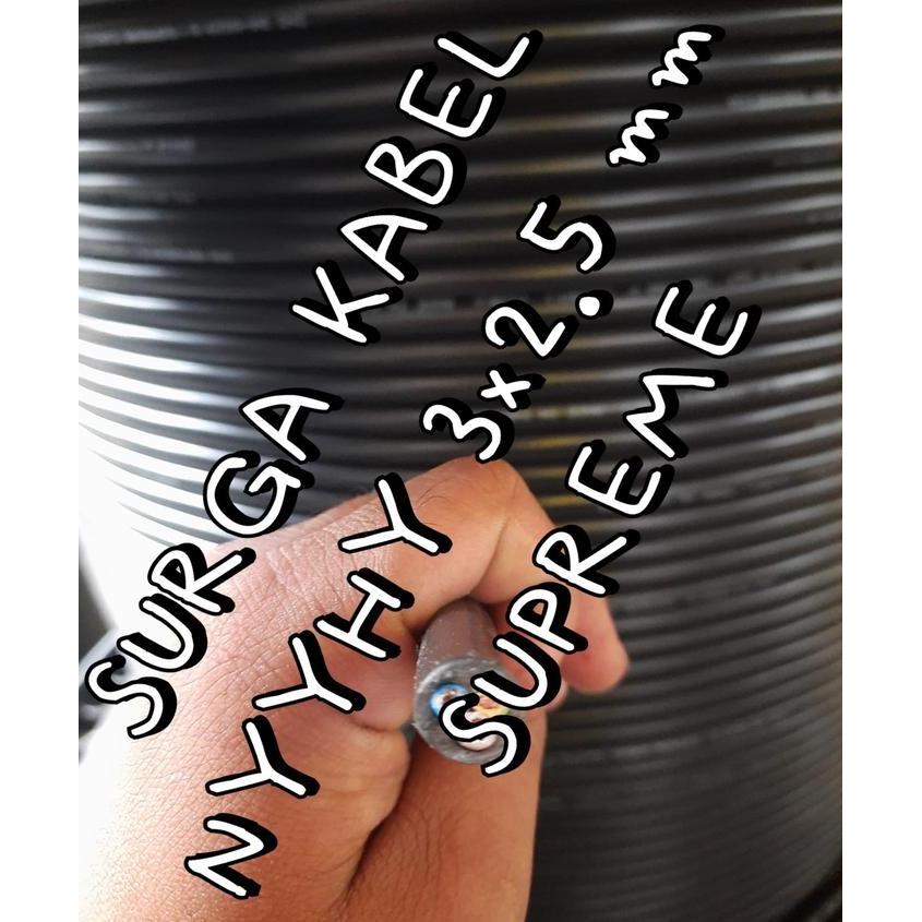 "New" NYYHY 3x2.5 mm SUPREME / KABEL SERABUT 3x2.5 / NYYHY 3 x 2.5 mm SP