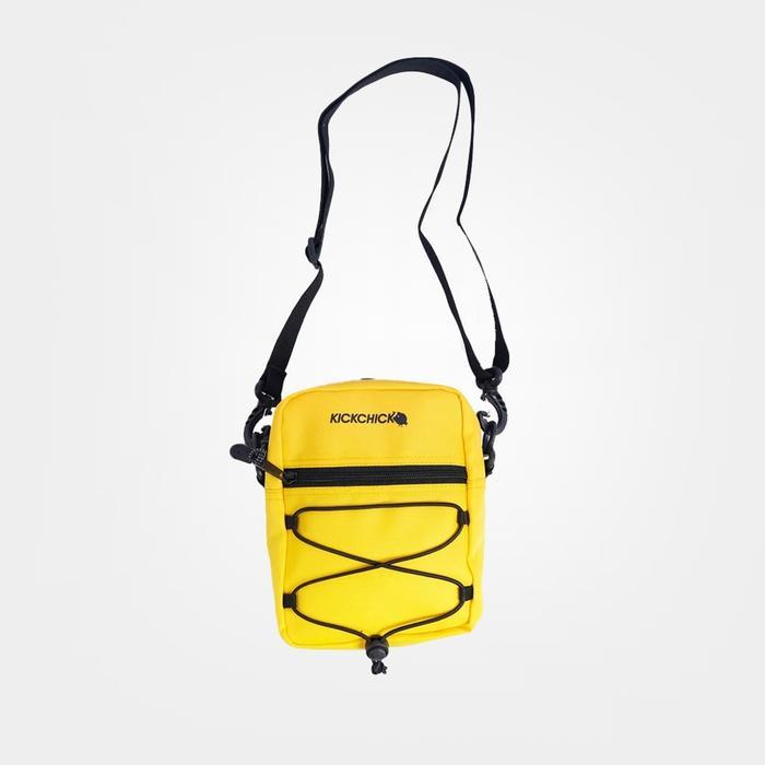 Kickchick Tas Selempang Franklin Series Slingbag Pria Wanita Mini Sling Bag Brown & Yellow