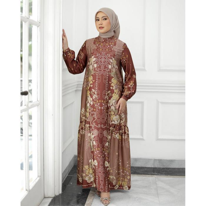 Geulis.id SHERIN DRESS / DRESS WANITA / SARIMBIT KELUARGA (4 warna) - TERRACOTTA, XS