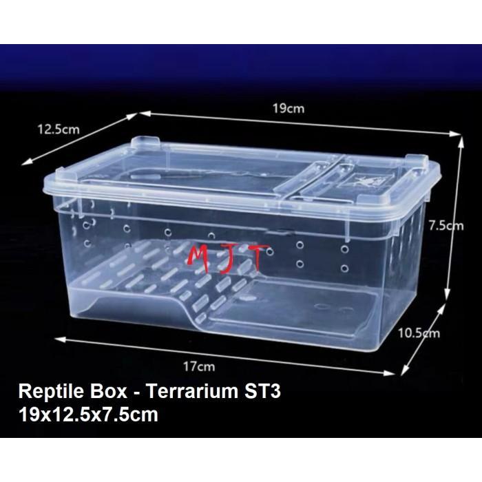 REPTILE BOX Platform ST3 Kandang PACMAN KODOK Gecko Kadal Panana K3