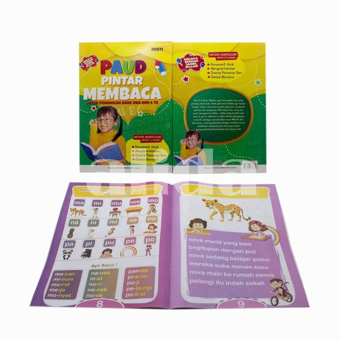 Buku Anak Bergambar Tk Paud Pintar Membaca UK BESAR - Sandro