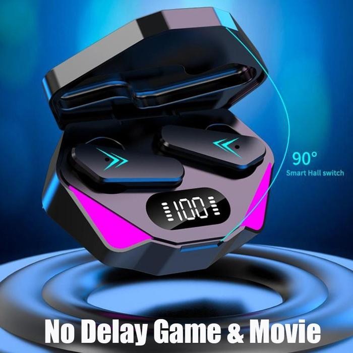 New Headset Bluetooth khusus Gaming TWS X15 Bluetooth