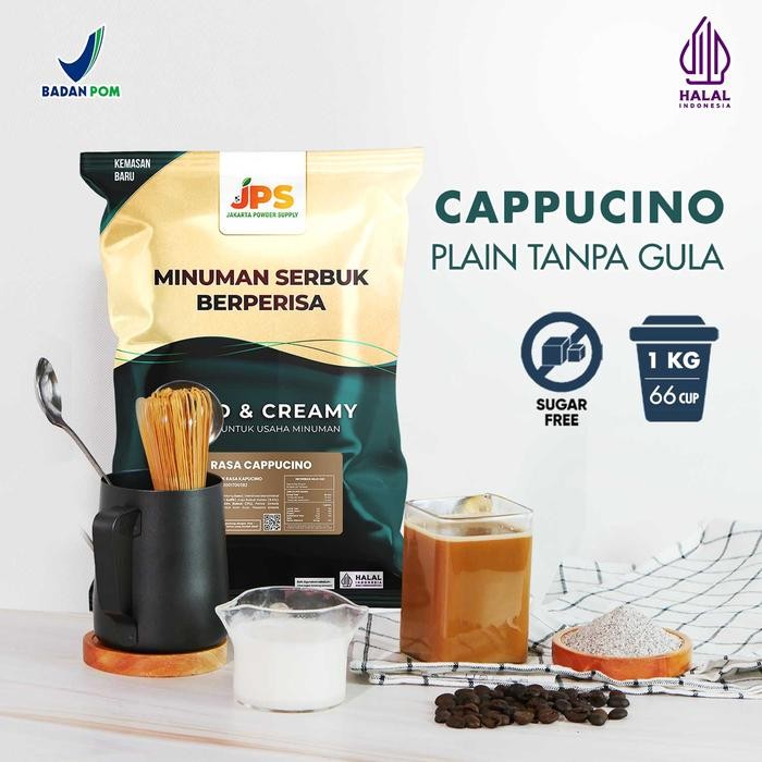 

oW.galiban - Bubuk Minuman Cappuccino Plain Powder 1Kg Tanpa Gula JPS
