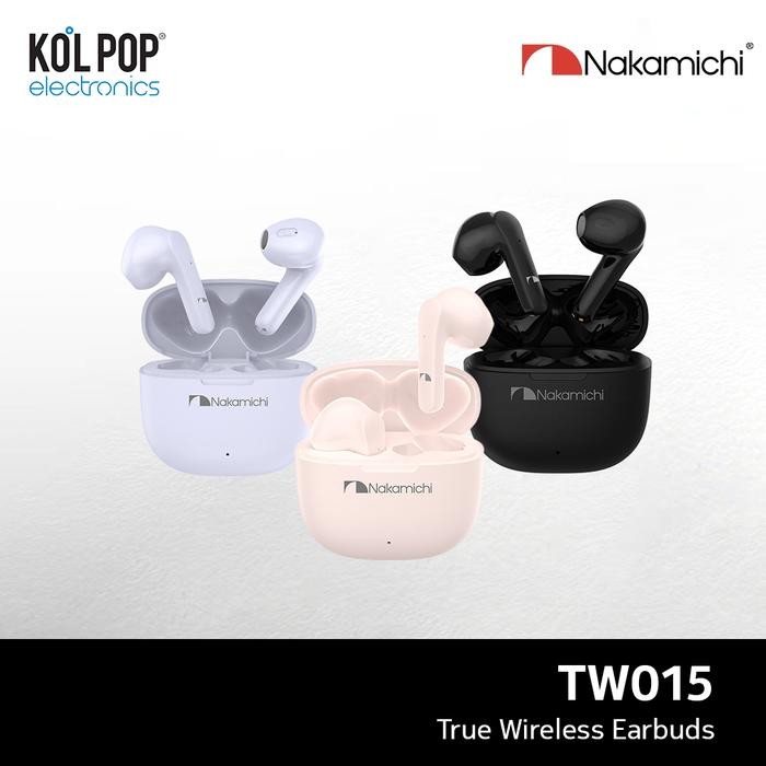 Nakamichi TW015 True Wireless Bluetooth Earphone Gaming HD Pink