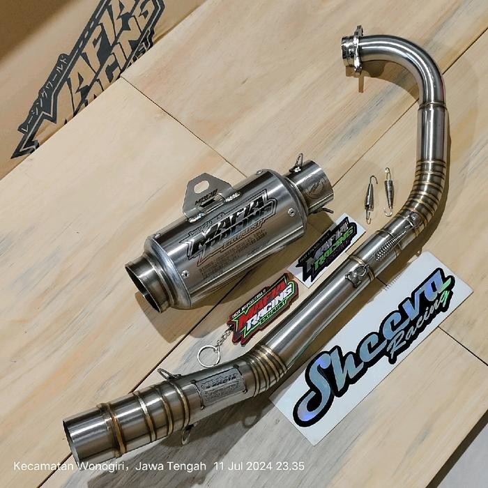 Knalpot Racing Mafia Mp5 Super Mx New Mx Old Mx135 Fulset Bisa Postep Depan Std / Bisa Ub