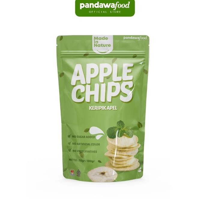 

BUNDLE 3PCS - PANDAWA KERIPIK BUAH APEL 70GR DRIED APPLE FRUIT CHIPS