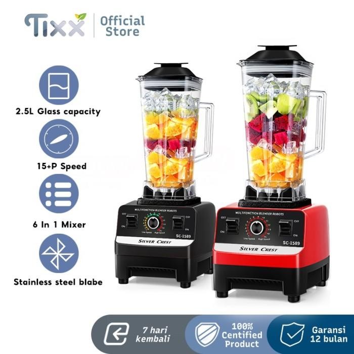 Tixx Blender 2.5L 220V 6 Pisau Chopper Juicer Multifungsi Foodgrade Bl