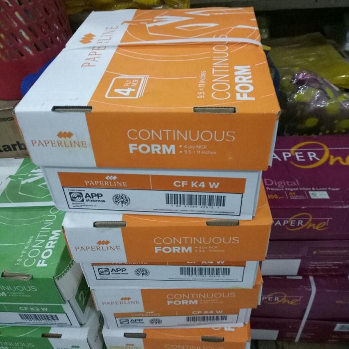 

NEW PRODUK CONTINUOUS FORM PAPERLINE 9.5 X 11 - 4 PLY / 4 PLY PRS KERTAS KOMPUTER WARUNG ARA67