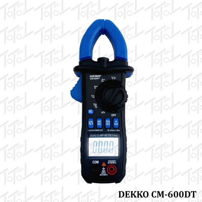 Dekko Cm-600Dt Digital Acdc Clamp Meter True Rms 600A Acdc Dekko Cm600Dt