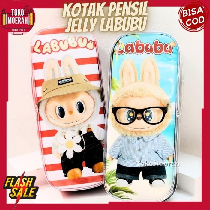 

KOTAK PENSIL LABUBU LUCU UNIK KOTAK PENSIL JELLY LABUBU LISA TEMPAT PENSIL CASE LABUBU