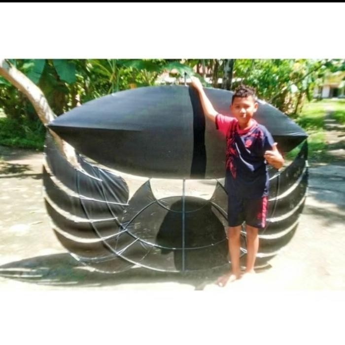 layangan ram raman 2 meter sayap fiber full set sendaren
