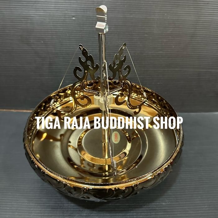 Alba - Tempat Bakar Dupa Lingkar Taiwan Asli / Hiolo Hio Lingkar Warna Bronze