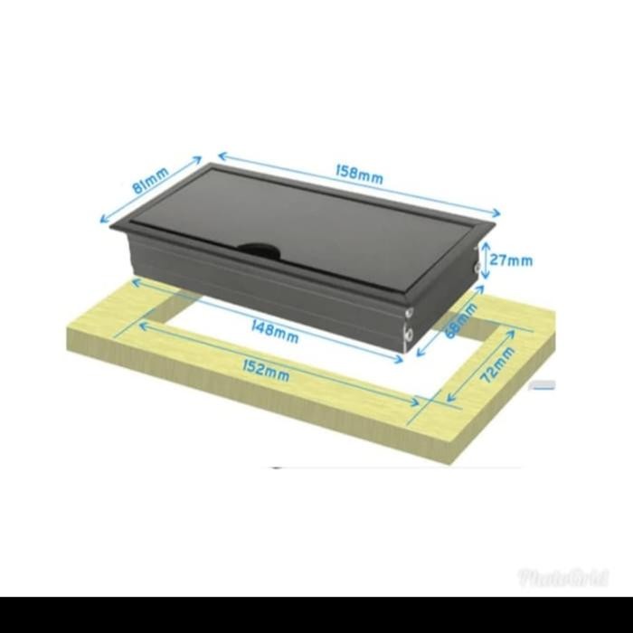 Grosir Stop Kontak Meja 2 Stop Kontak Power 16A 1Telp/Lan Cat6 Terlariss 