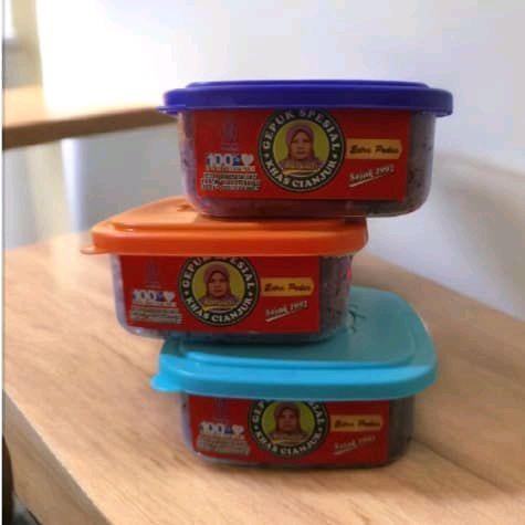 

Pilihan- Paket 3 Pcs Gepuk Ayam Basah Karwati - Makanan Instan Pedas - Frozen, Sambal, Ikan,