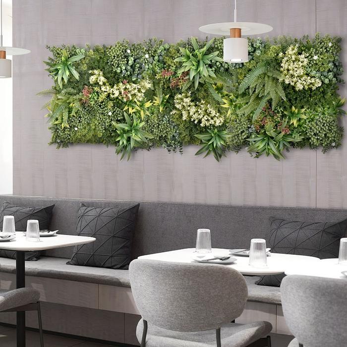 AZKO Cc grass Rhea Rumput Artifisial Dinding Tumbuhan Buatan Artificial Wall Grass Tanaman