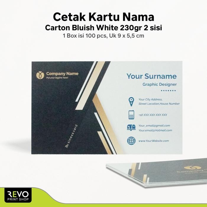 

CETAK KARTU NAMA BLUISH WHITE 260gr 2 SISI 2 JAM JADI