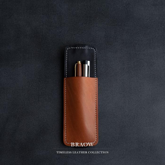 

BRAOW GOODS BOOK BAND PAN CASE KOTAK PENSIL KULIT ASLI