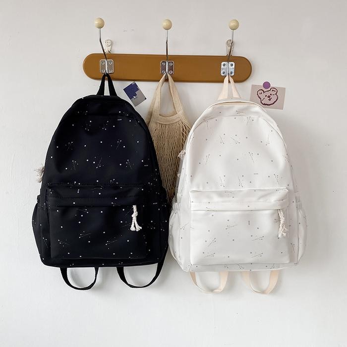 Palomino - Celestia Bag Tas Ransel Wanita Korean Style Lavender Flower School Backpack Perempuan