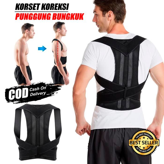 Korset Terapi Punggung Pria dan Wanita Penyangga Punggung Bungkuk