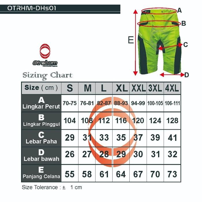 Jumbo Ukuran Big-size Celana Pendek Sepeda Gowes Padding MTB Downhill