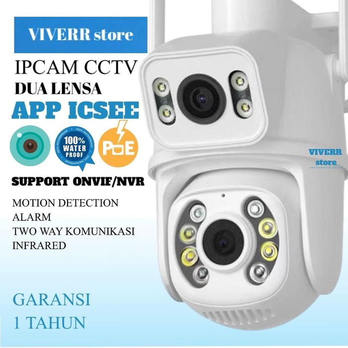 New ICSEE Aplikasi ICSEE pantau jarak jauh Ipcam cctv kamera ptz Home CCTV Dual Lensa Outdoor 2