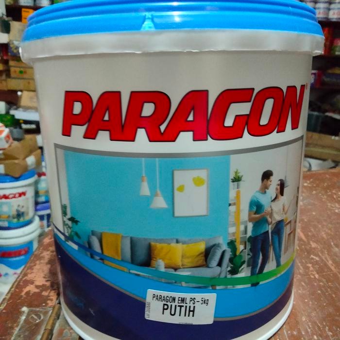 Terbaik Cat Tembok 5Kg Paragon Putih Harga Pergalon 100% Ori