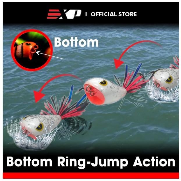 Exp Twinstep Jump Frog Wooden Frog Soft Frog Umpan Pancing Kumpan Casting Umpan Gabus