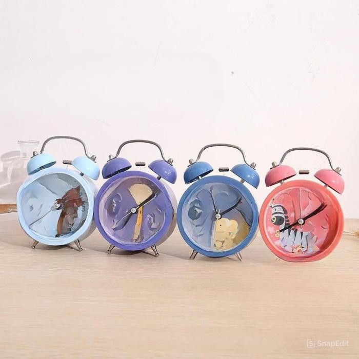 

Jam Beker Kring Besar Karakter Anak / Jam Weker Besi / Jam Alarm