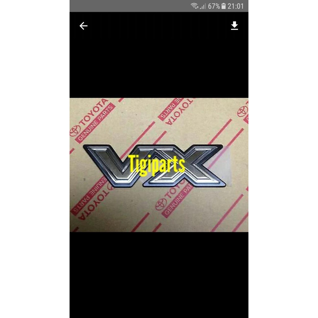 EMBLEM VX LANDCRUISER VX80 ORIGINAL