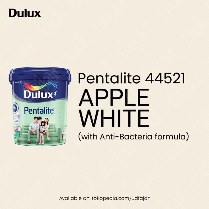 Terbaik Dulux - Pentalite - Cat Tembok Interior Anti Bacteria / Bakteri - 44521 Apple White 100% Ori