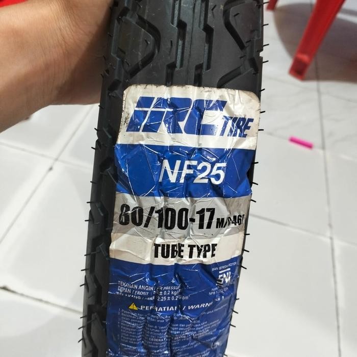 BAN LUAR IRC NF 25 UKURAN 80/100-17 TUBE TYPE