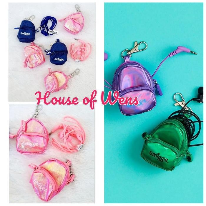 SMIGGLE EARBUDS KEYRING ORIGINAL - EARBUDS EARPHONE ORIGINAL