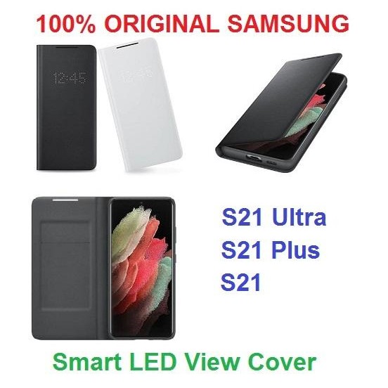 100% Original LED View Cover Samsung S21 S21+ S21 Ultra 5G Case
