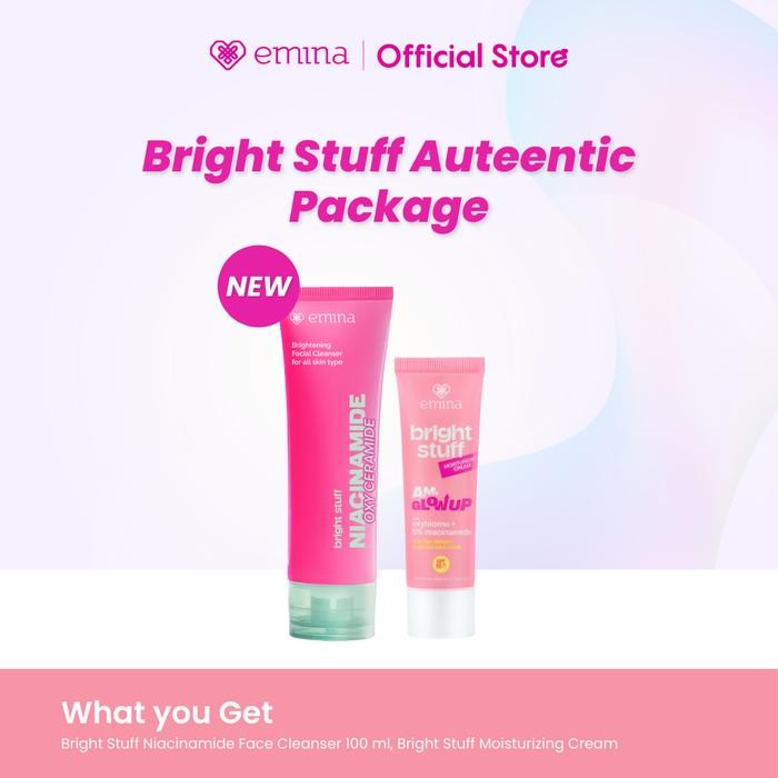 Pilihan- Emina Bright Stuff Auteentic Package: Bright Stuff Niacinamide Oxy Ceramide