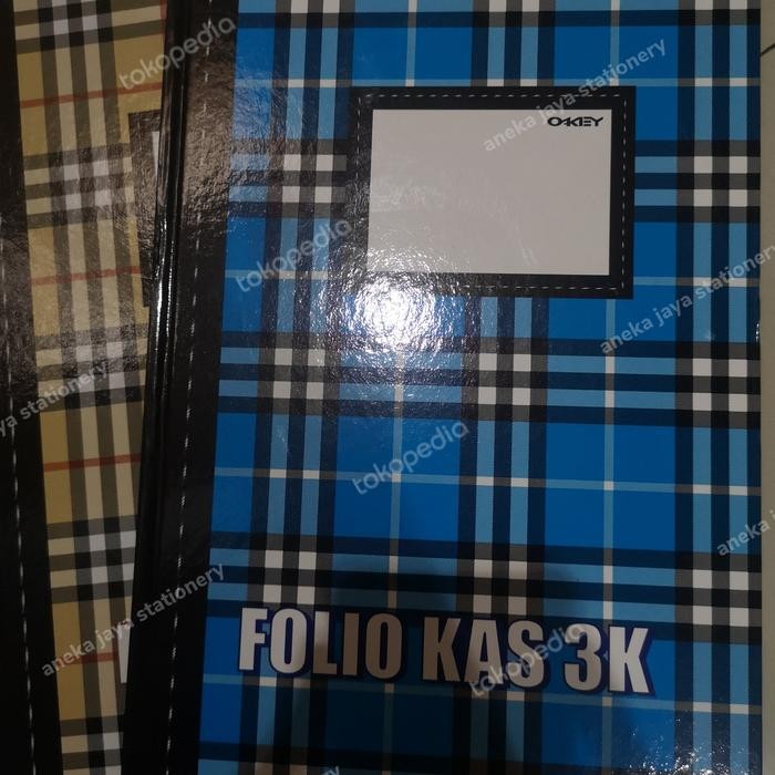OJ Buku kas folio 3 kolom Hardcover