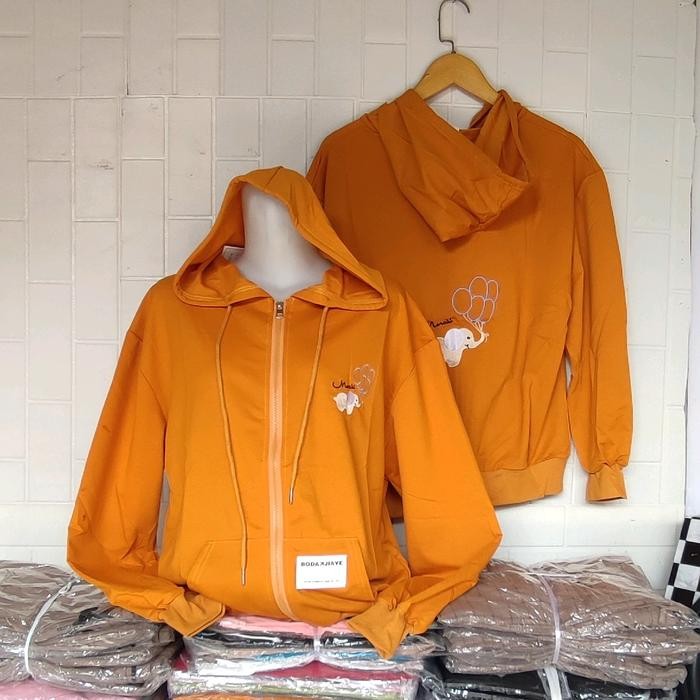 TERLARIS Hooide jaket import bordir jacket kaos wanita READY STOCK