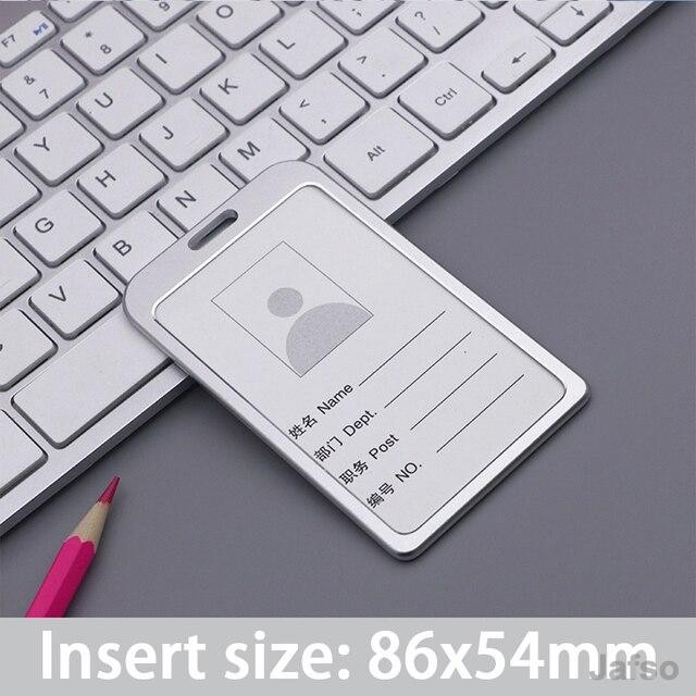 

New Name Tag Yoyo ID Card Holder Kartu Izin Metal Kantong 2 sisi